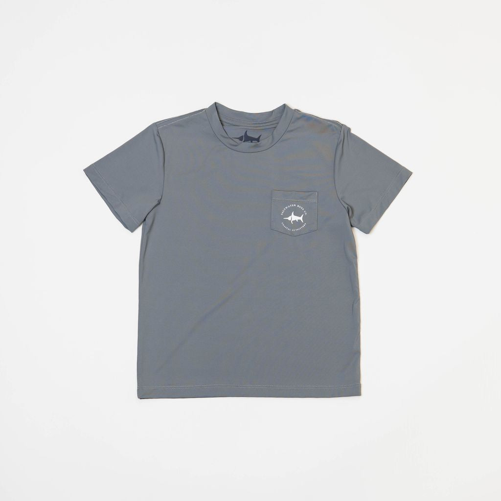 SALTWATER BOYS COMPANY PERFORMANCE POCKET TEE- GOLF