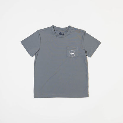 SALTWATER BOYS COMPANY PERFORMANCE POCKET TEE- GOLF