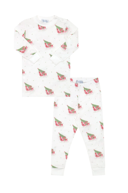 Nellapima Red Merry Sleighs Pajamas - Persnickety Shop