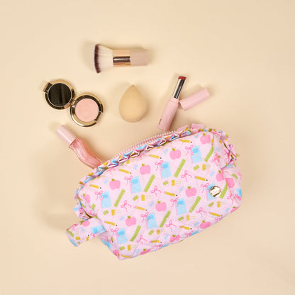 School's In Session Essentials Quilted Cosmetic Pouch - Persnickety Shop