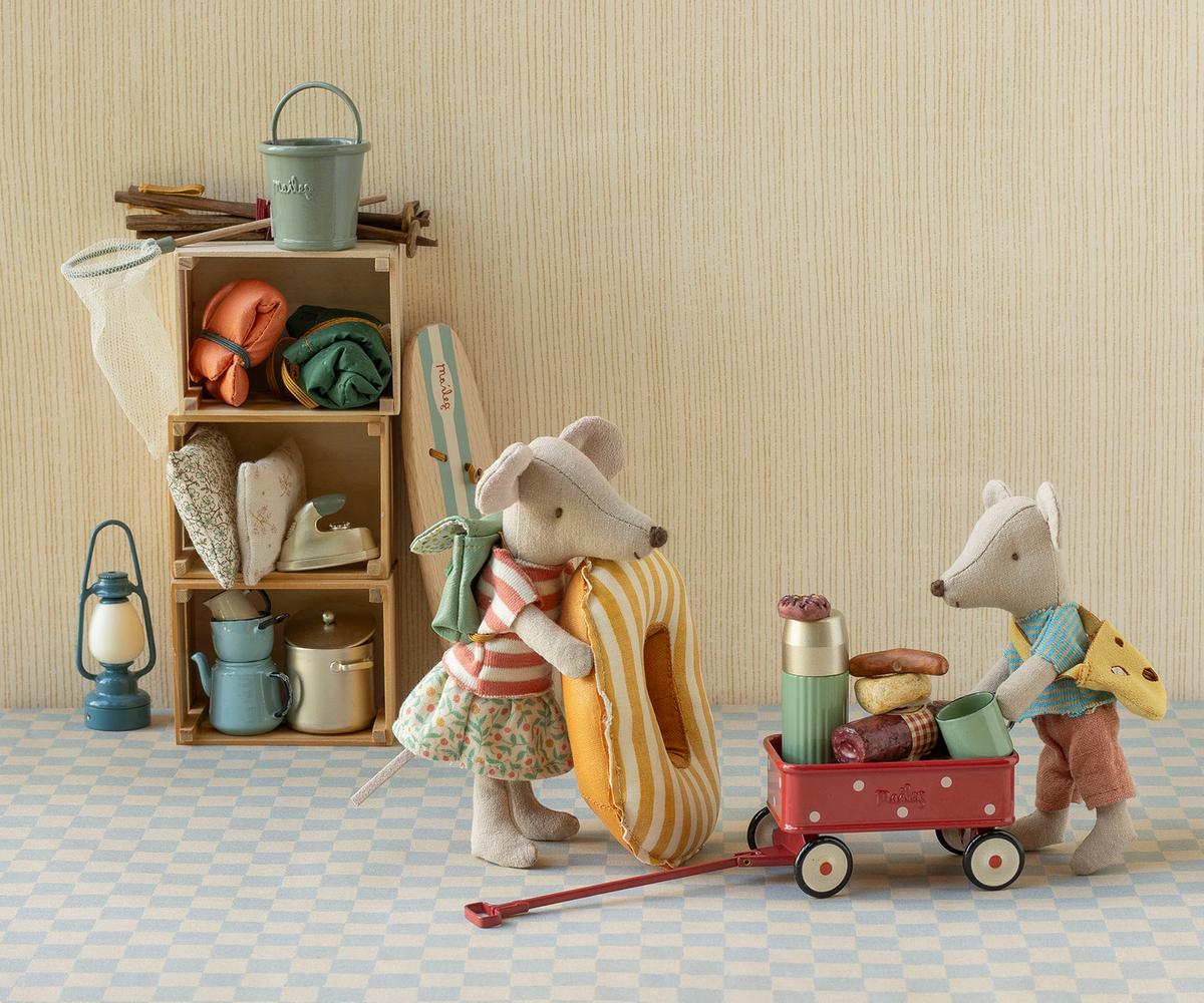 Maileg NEW Wagon, Mouse - Red
