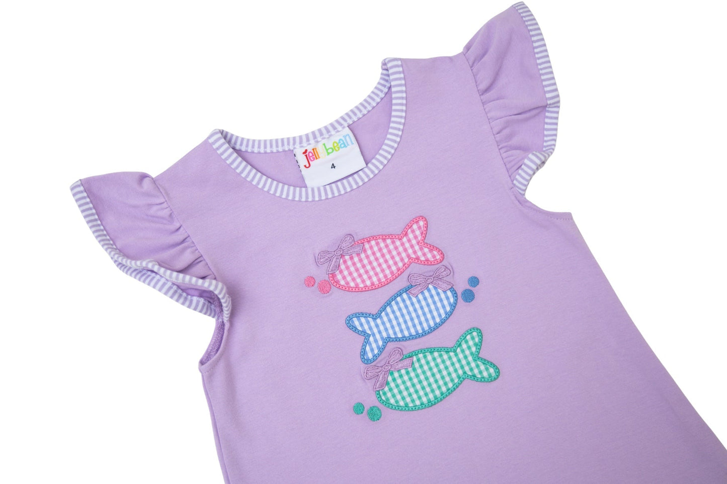 Jellybean Girl's One Fish Two Fish Scallop Short Set - Persnickety Shop