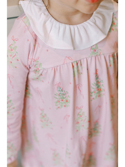 THE PROPER PEONY PRE-ORDER PINK TINSEL LONG SLEEVE DRESS - Persnickety Shop