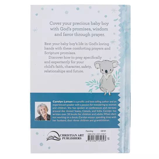 Prayers for My Baby Boy Prayer Book, by Carolyn Larsen, Padded Hardcover (Copy) - Persnickety Shop