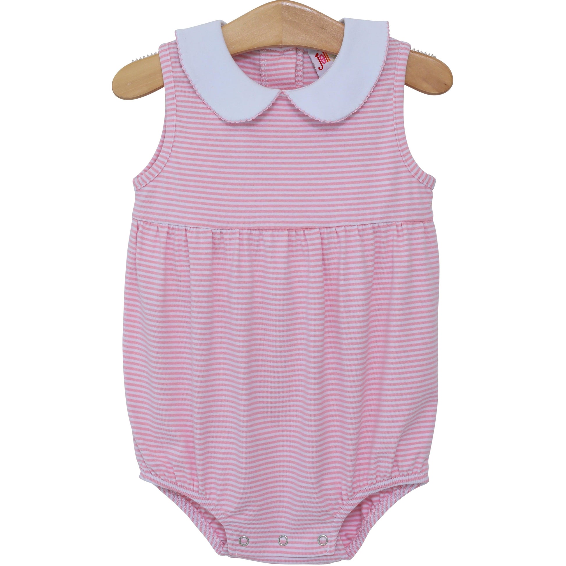 Jellybean Charlotte Sleeveless Bubble- Light Pink Stripe - Persnickety Shop