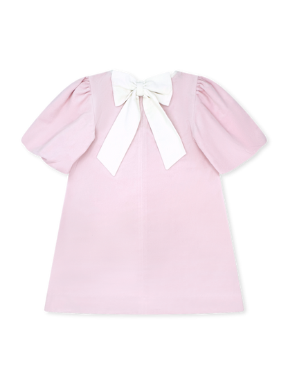 Set Proper Hallie Dress - Petite Pink Velvet
