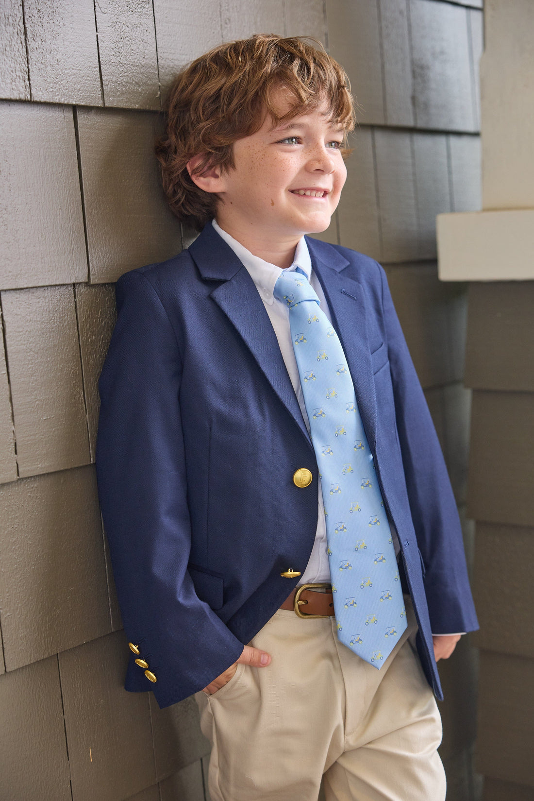 Little English Classic Wool Blazer - Navy