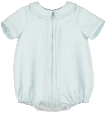 LULI & ME PINTUCK RANDAL BOY BUBBLE - BLUE - Persnickety Shop