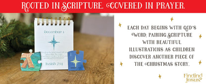 Finding Jesus Countdown to Christmas Kit for Families Puzzle Book Box Set