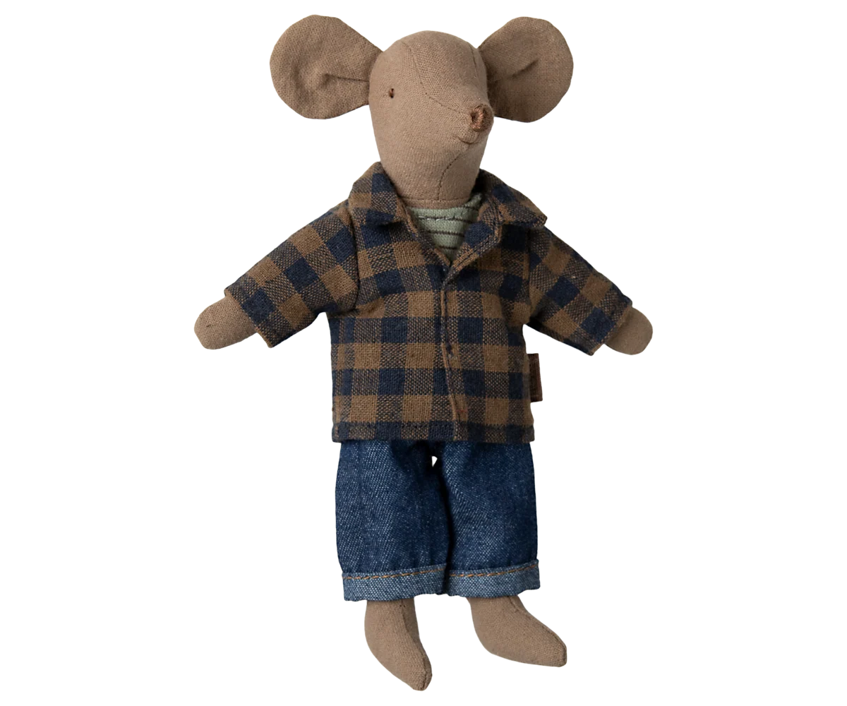 Maileg NEW Dad mouse - Light brown