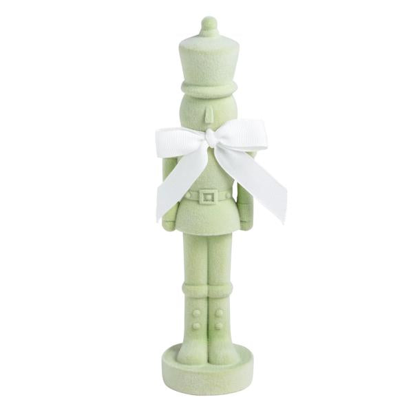 FLOCKED NUTCRACKER SITTER