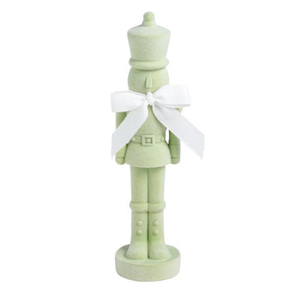 FLOCKED NUTCRACKER SITTER