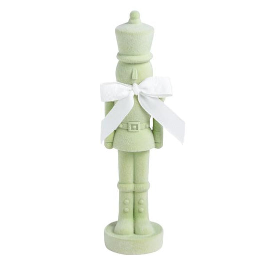 FLOCKED NUTCRACKER SITTER