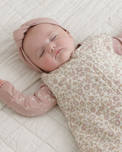 Zip Longsleeve Sleeper || Mauve Daisy - Persnickety Shop