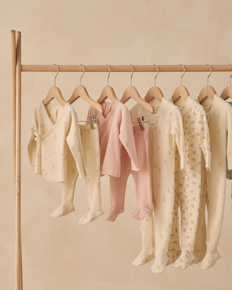 Wrap Top + Footed Pant Set || Bunnies - Persnickety Shop