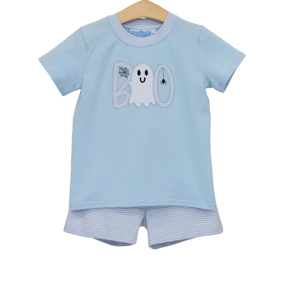 Trotter Street Kids Boy Boo Short Set