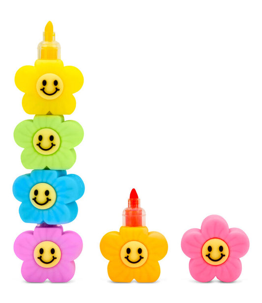 Iscream Smile Flower Stackable Markers - Persnickety Shop