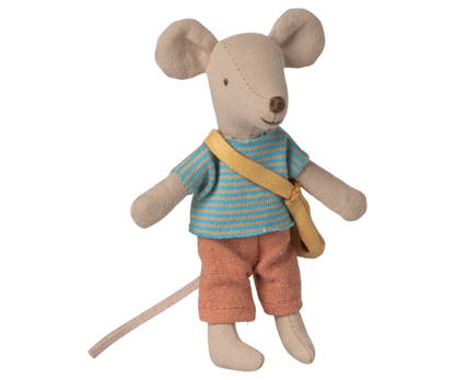 Maileg Little brother mouse with bag