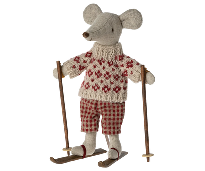 PREORDER Maileg NEW Winter mouse with ski set, Mum
