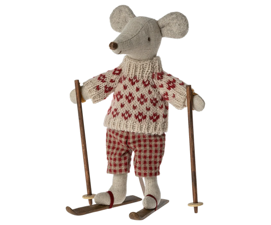 PREORDER Maileg NEW Winter mouse with ski set, Mum