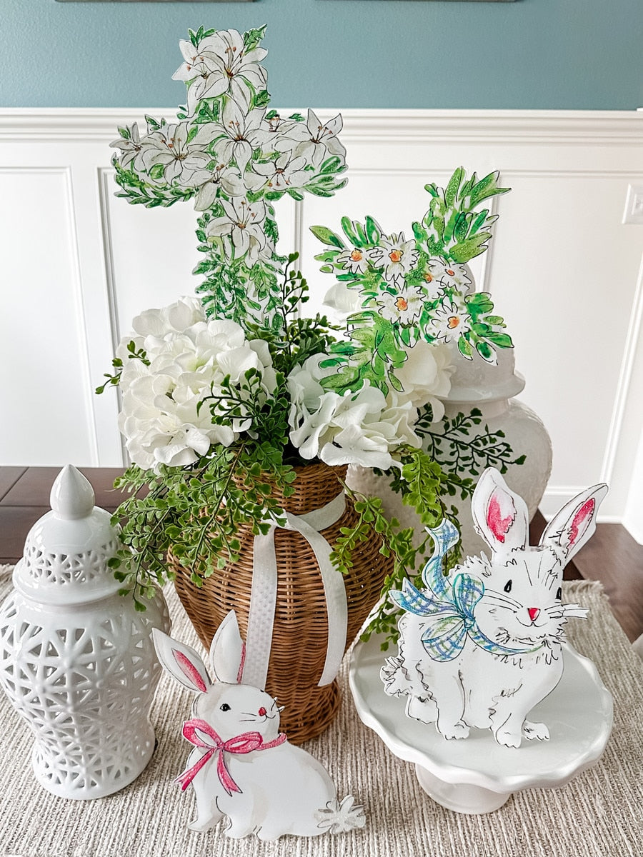The Round Top Collection Rosanne Beck Gingham Bunnies - Persnickety Shop