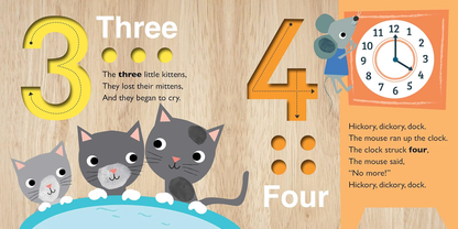 Touch and Trace: 1, 2, 3 Count with Me (Board Book for Babies and Toddlers 0-2 years old) (Touch and Trace Nursery Rhymes)