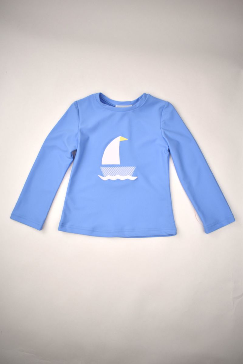 Sailboat Seersucker Swim Collection – Boys & Girls by Funtasia Too!