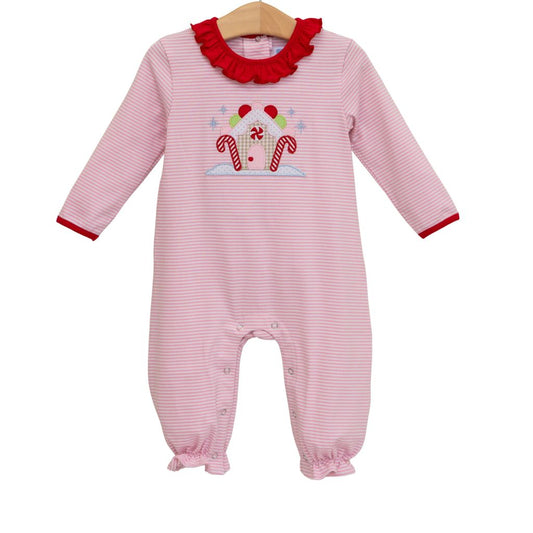 Trotter Street Kids Gingerbread House Romper