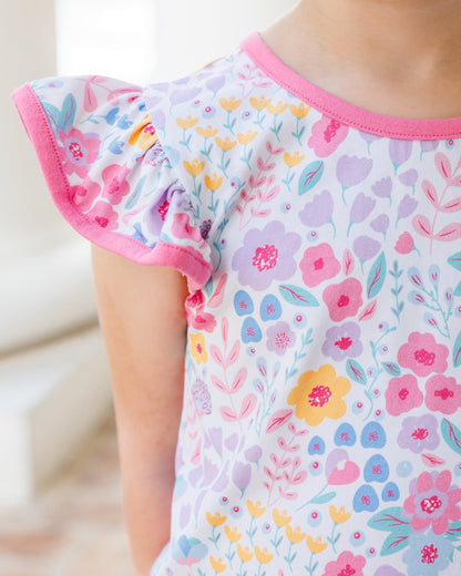Jellybean Girl's Poppies and Petals Ruffle Short Set - Persnickety Shop