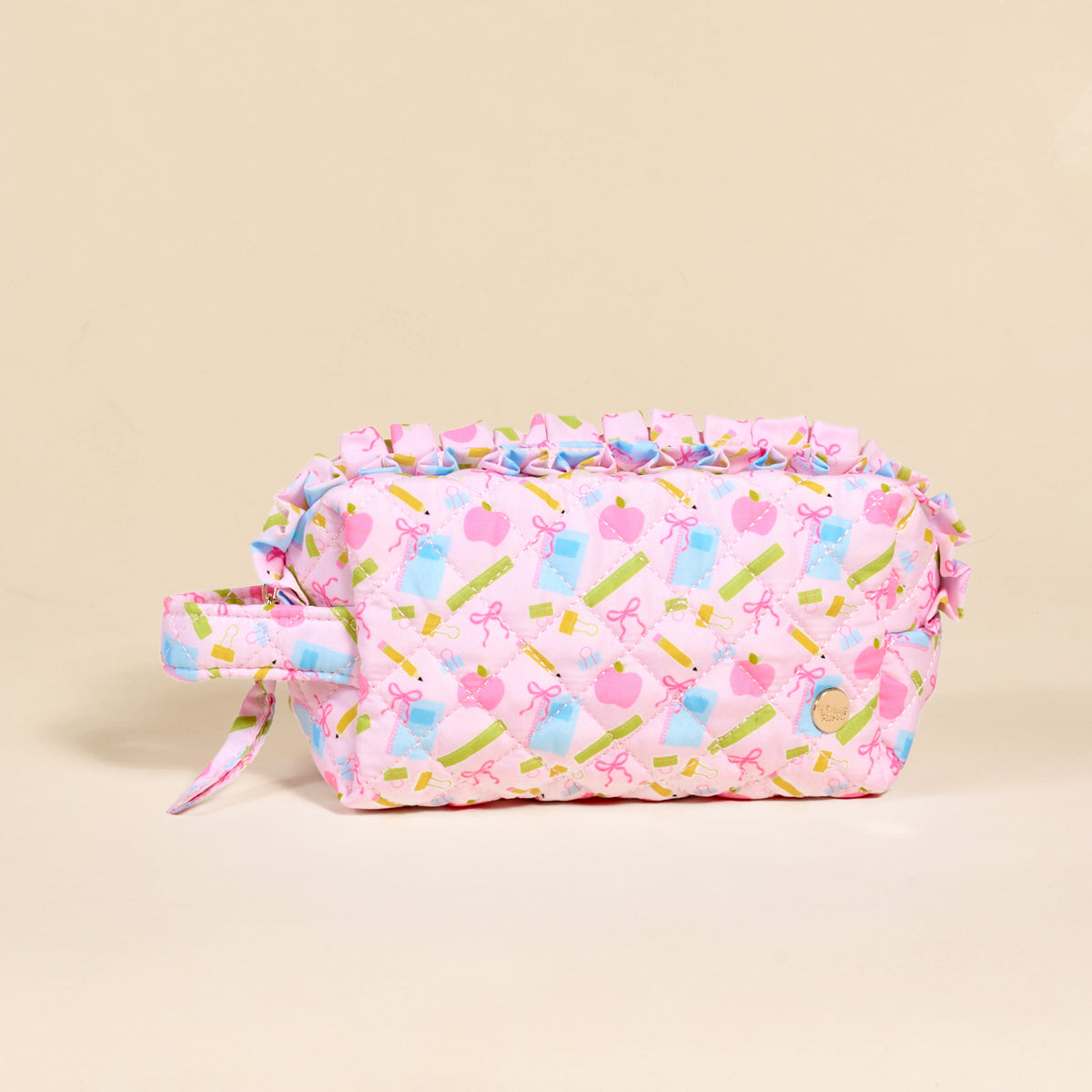 School's In Session Essentials Quilted Cosmetic Pouch - Persnickety Shop