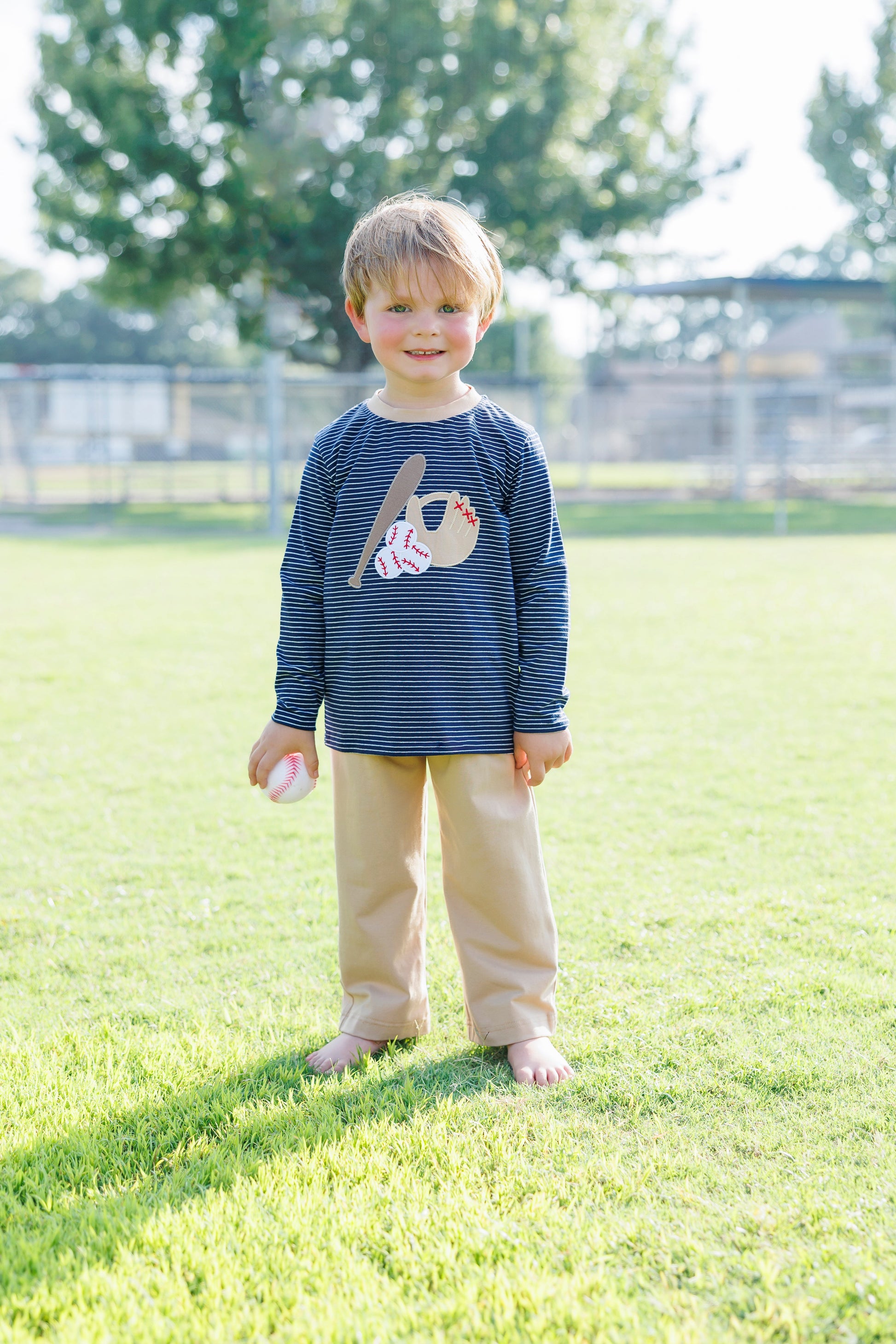 PRE-ORDER | Fall Ball Pant Set Jellybean by Smock Candy - Persnickety Shop