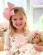 Wee Ones White/Lilac King  Moonstitch Grosgrain Hair Bow with Contrasting Wrap - Persnickety Shop