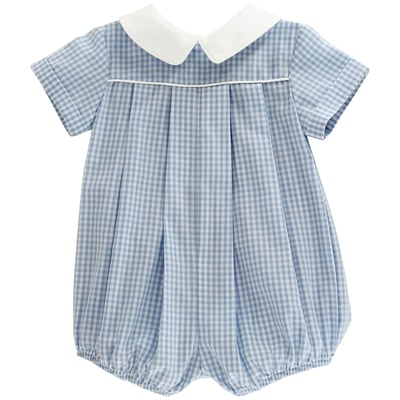 The Bailey Boys Light Blue Check Dressy Bubble Short - Persnickety Shop