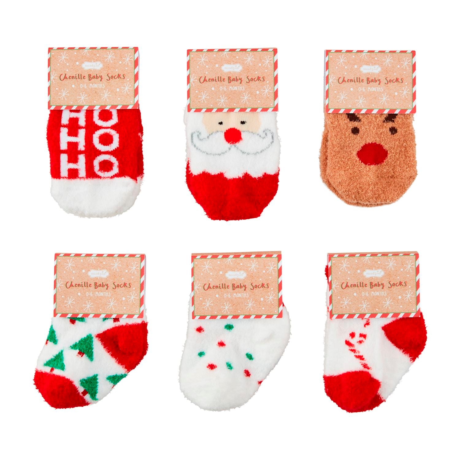 CHRISTMAS BABY CHENILLE SOCKS - Persnickety Shop