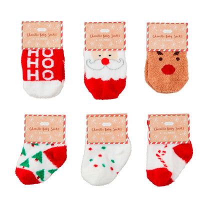 CHRISTMAS BABY CHENILLE SOCKS - Persnickety Shop