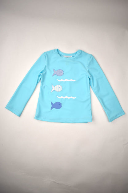 Seersucker Fish Appliqué Swim Collection – Boys & Girls by Funtasia Too!