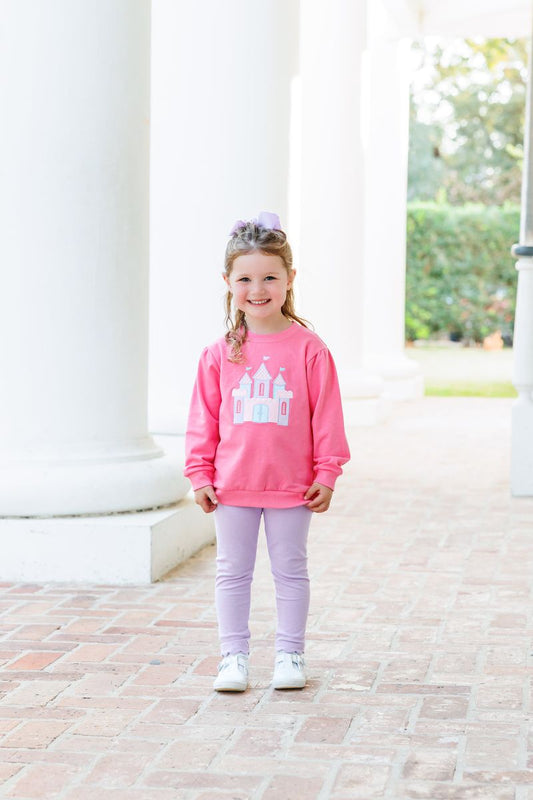 Trotter Street Kids French Terry Pullover- Castle