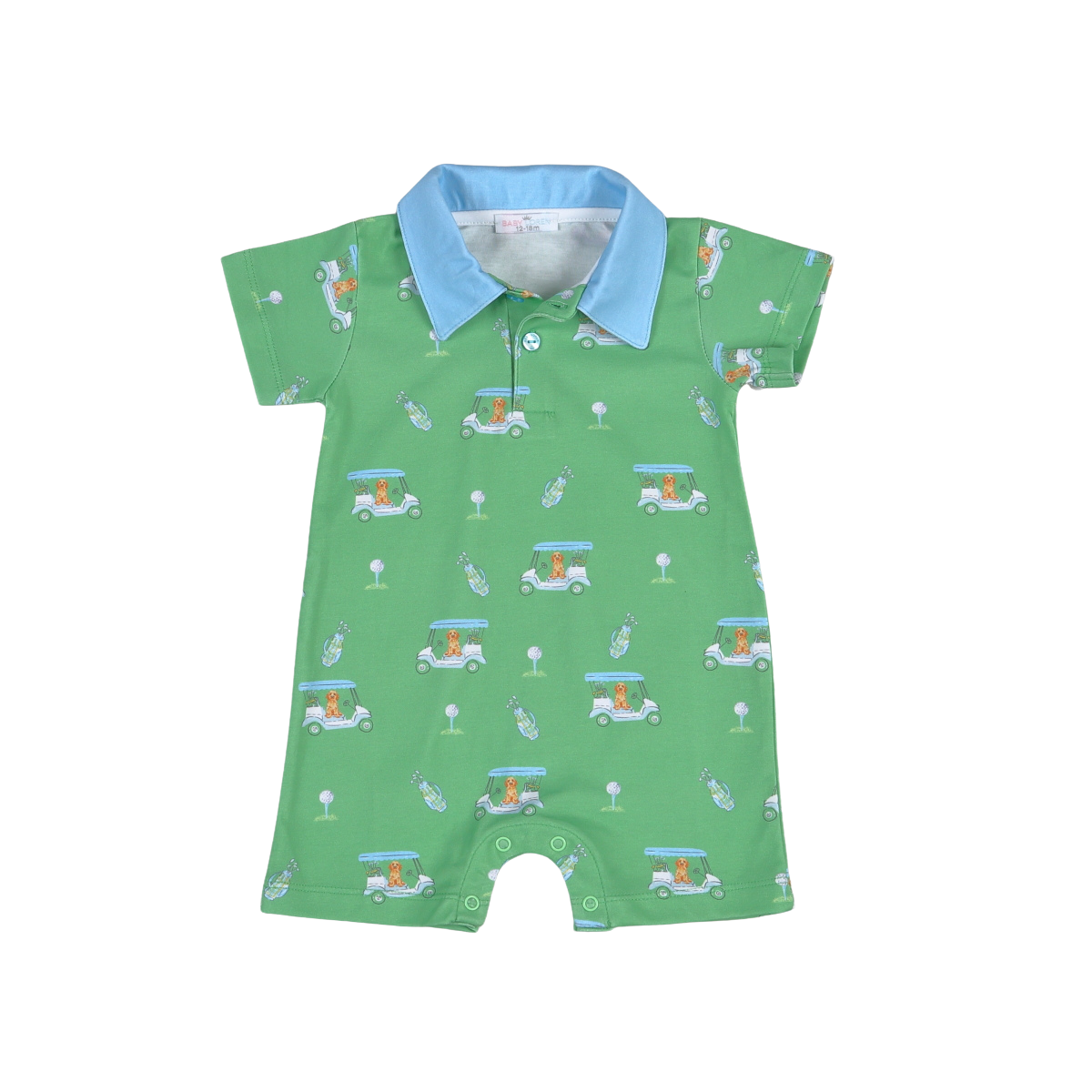 Baby Loren Golf Buddies Blue Romper - Persnickety Shop