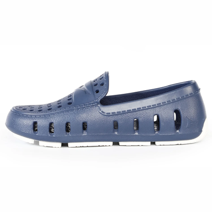 FLOAFERS PRODIGY DRIVER - KIDS- Navy Peony/Bright White - Persnickety Shop