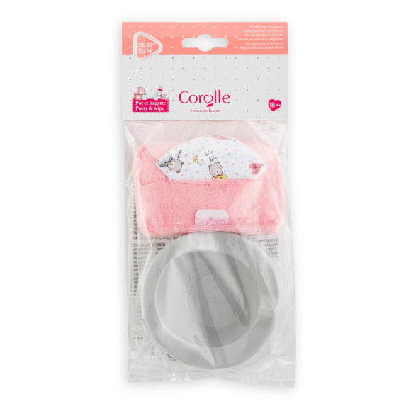 Corolle Potty and Baby Wipe for 12-inch baby doll - Persnickety Shop