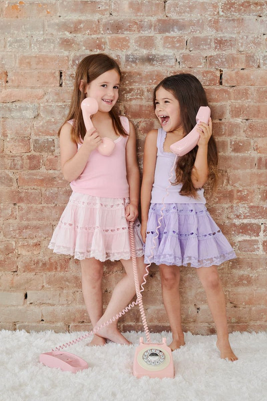 Sofia Pink Mini Skirt - Persnickety Shop