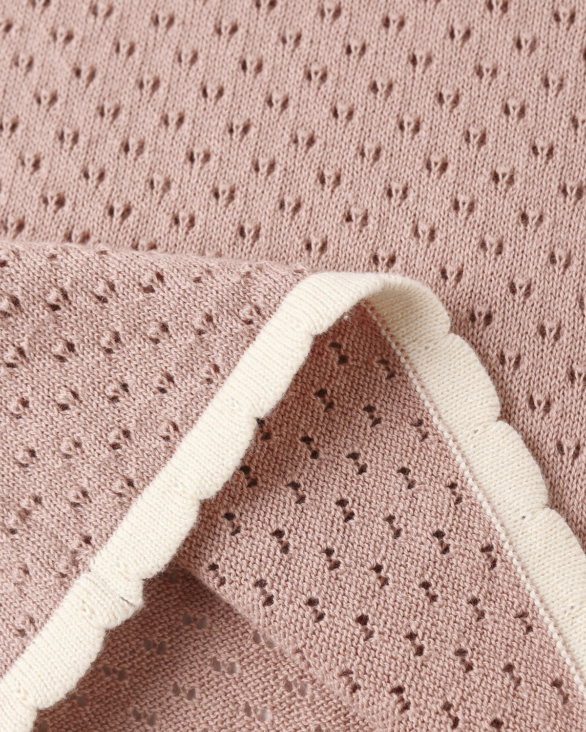 RYLEE + CRU POINTELLE KNIT PANT ROSEWOOD