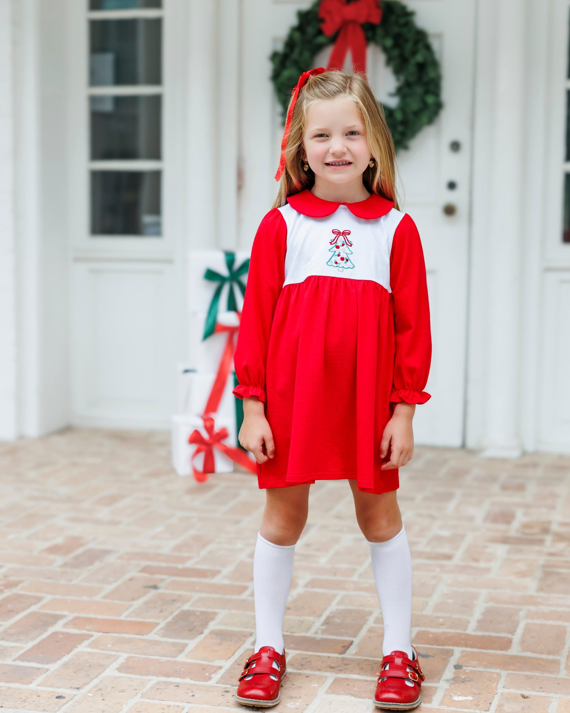 PRE-ORDER | O Christmas Tree Charlotte Dress by Jellybeans Smock Candy - Persnickety Shop