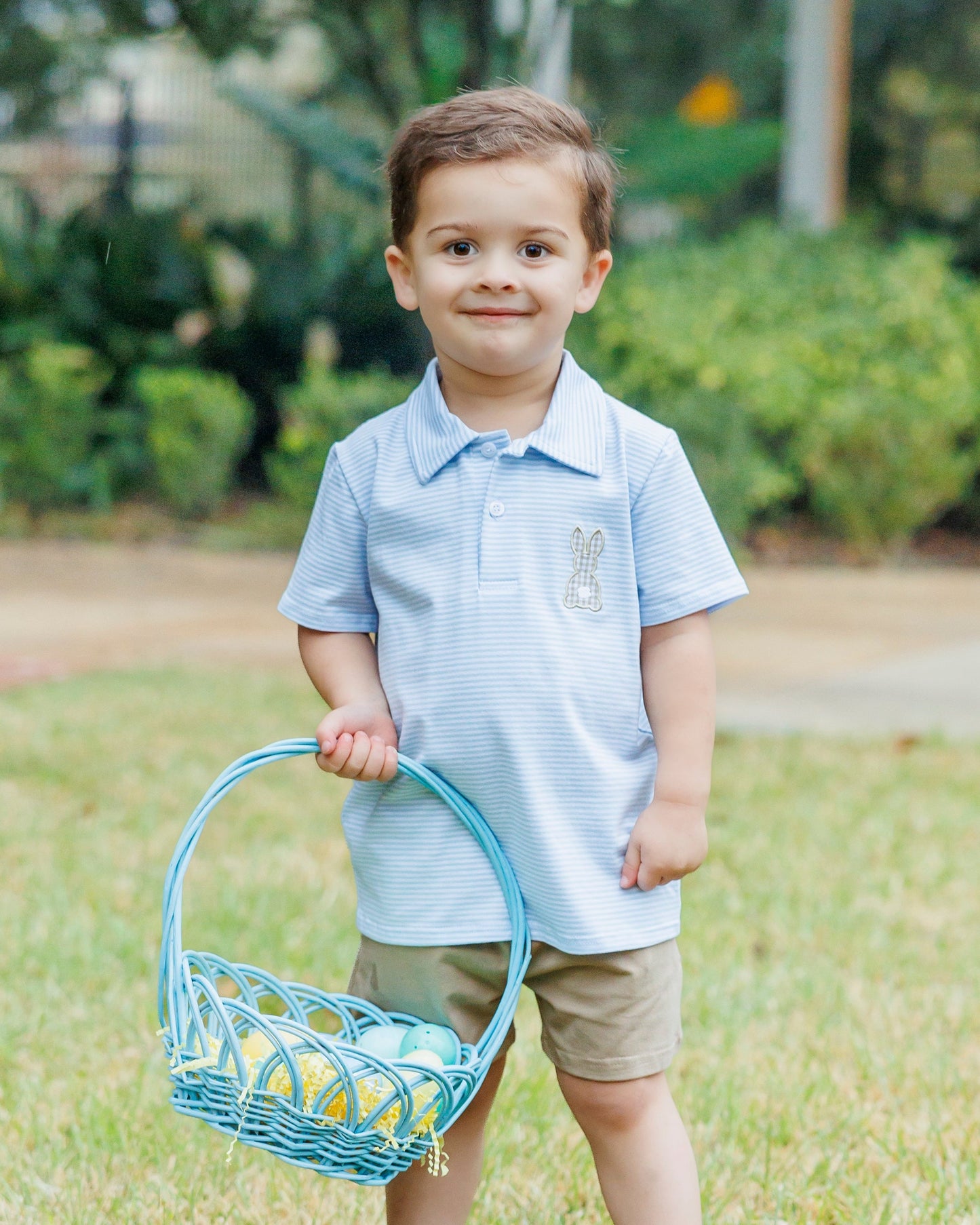 Hoppy Easter Polo by Jellybean Smock Candy - Persnickety Shop