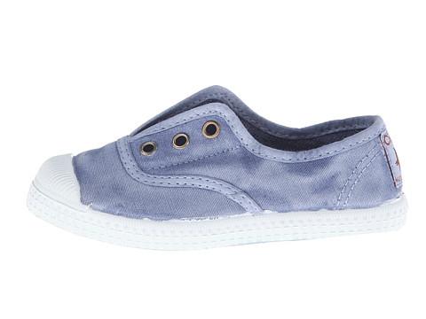 CIENTA NAVY CANVAS LACELESS SNEAKER - Persnickety Shop