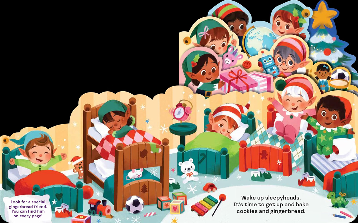 It's Time for Christmas: A lush multi-layered die cut reveal celebrating Christmas