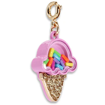 CHARM IT Gold Ice Cream Cone Shaker Charm - Persnickety Shop