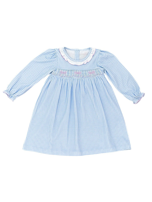 James & Lottie Smocked Bow Knit Collection Sara Smocked Dress