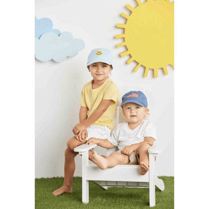 AMERICAN FLAG EMBROIDERED TODDLER HAT - Persnickety Shop