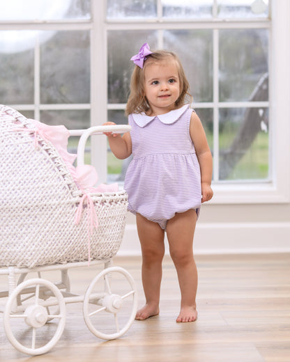 JellybeanCharlotte Sleeveless Bubble- Lavender Stripe - Persnickety Shop